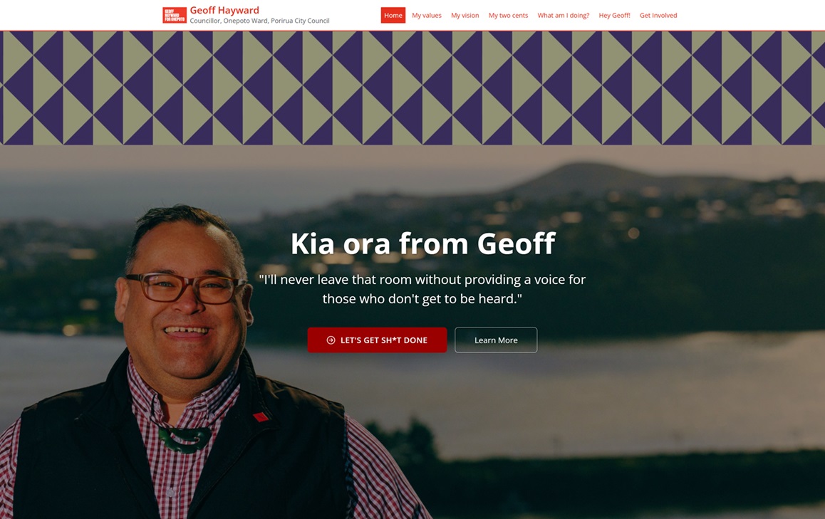 Geoff Hayward Campaign Site